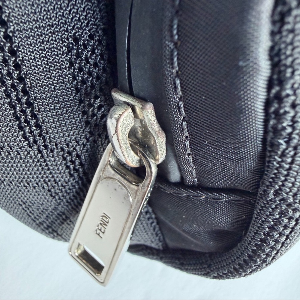 Fendi Black Belt Bag with Red Accent - Picture 8 of 15